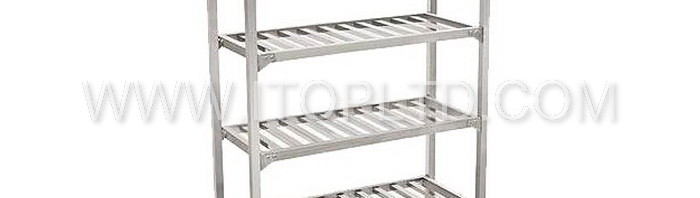 stainless steel  AISI201 4 tiers storage rack
